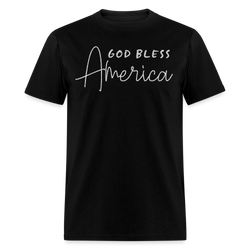 God Bless America T Shirt - black