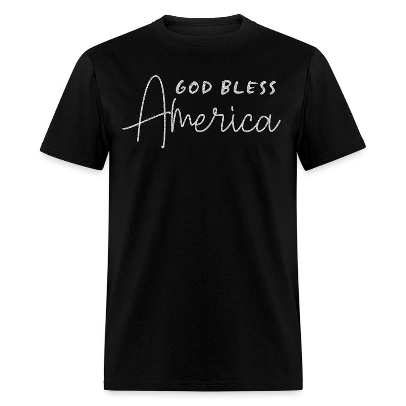 God Bless America T Shirt - black