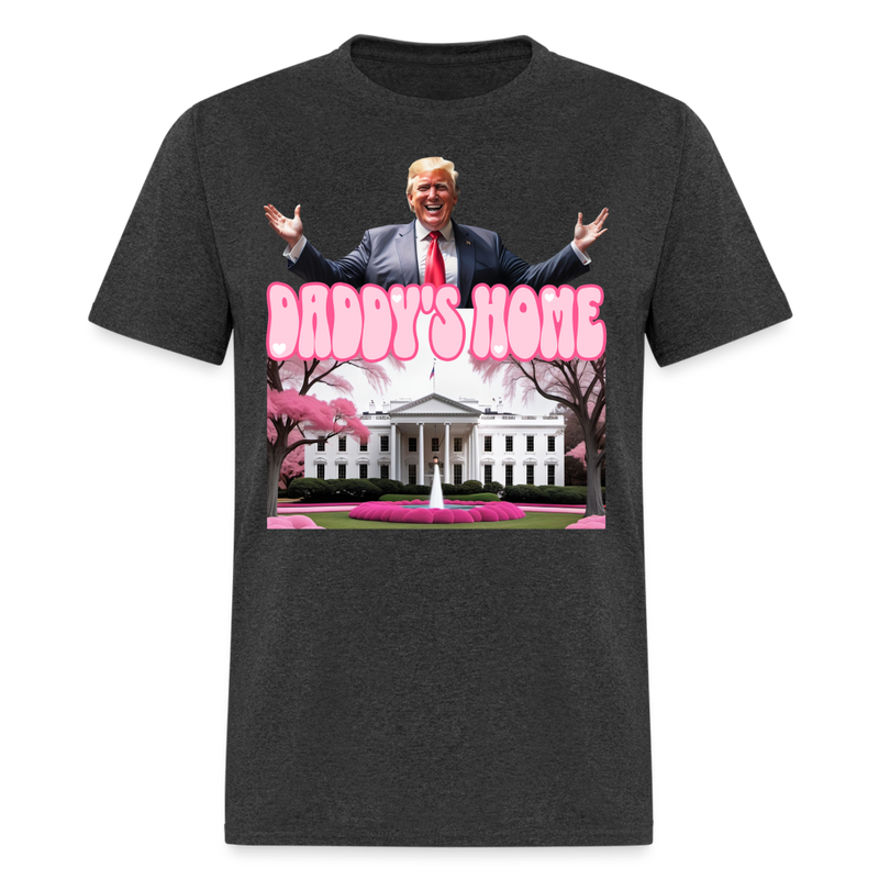 Daddy's Home T Shirt - heather black