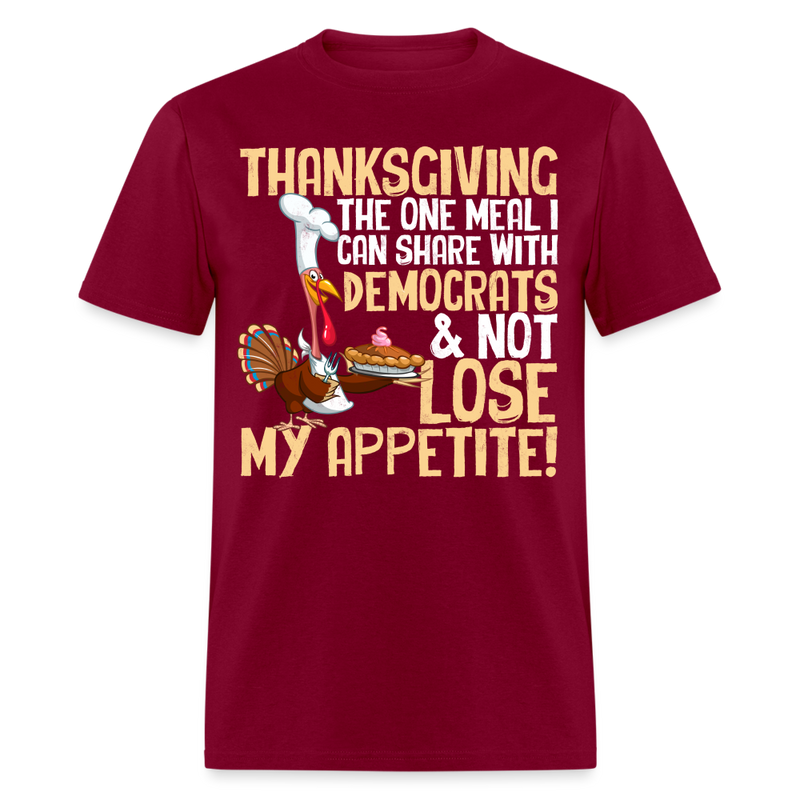 Thanksgiving The One Meal I Can Share T Shirt - burgundy