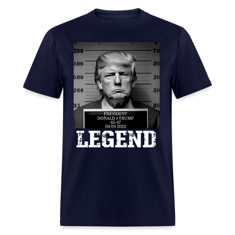 President Donald Trump 45 47 Legend T Shirt - navy