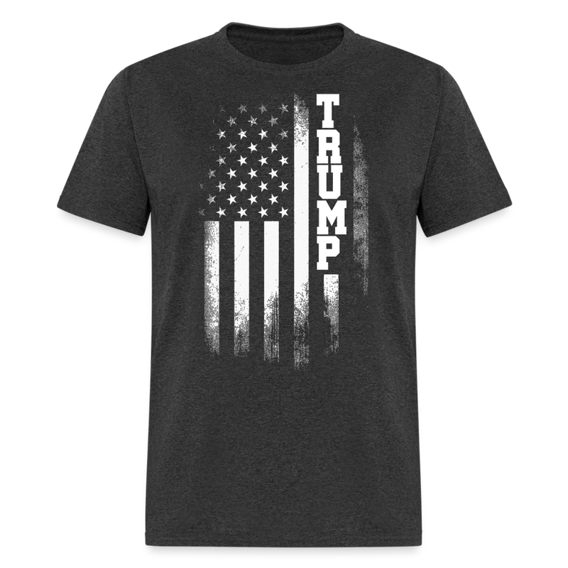 Republican Trump Flag T Shirt - heather black