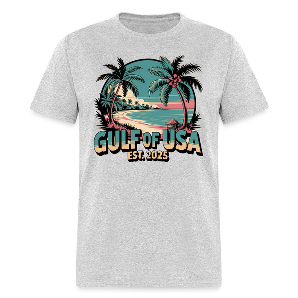 Gulf Of USA Est. 2025 T Shirt - heather gray