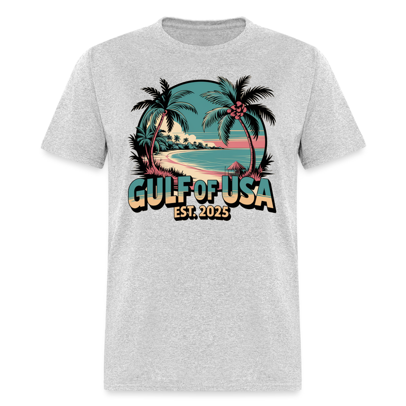 Gulf Of USA Est. 2025 T Shirt - heather gray