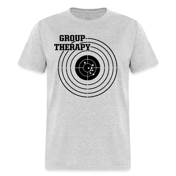 Group Therapy Shooting T Shirt - heather gray