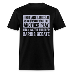 Abe Lincoln Harris Debate T Shirt - black