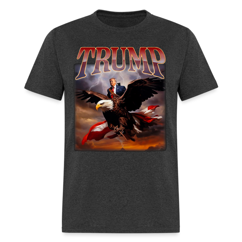 Donald Trump Eagle USA President T Shirt - heather black