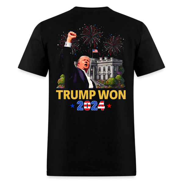 Trump Won 2024 T Shirt - black