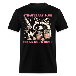 Vintage Strawberry Jams But My Glock Don't T Shirt - black