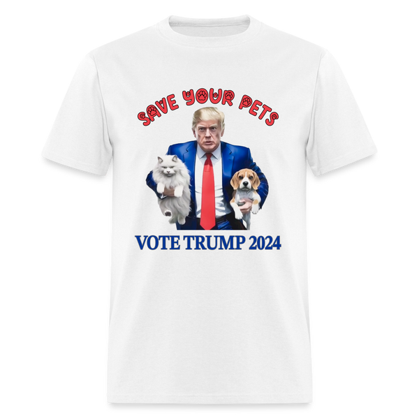 Save Your Pets Trump 2024 T shirt - white