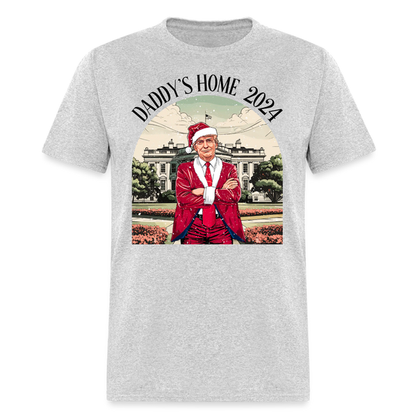 Daddy's Home 2024 Trump Christmas T Shirt - heather gray