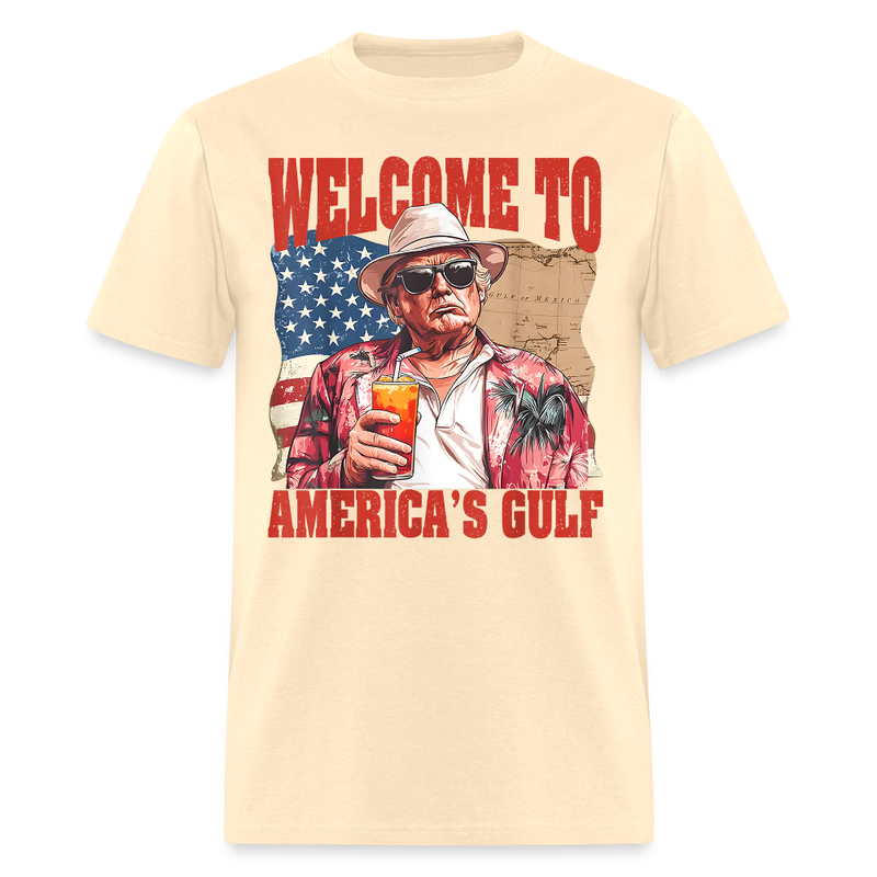 Welcome To America's Gulf T Shirt - 2 - natural