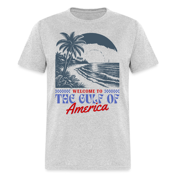 Welcome To The Gulf Of America T Shirt - heather gray