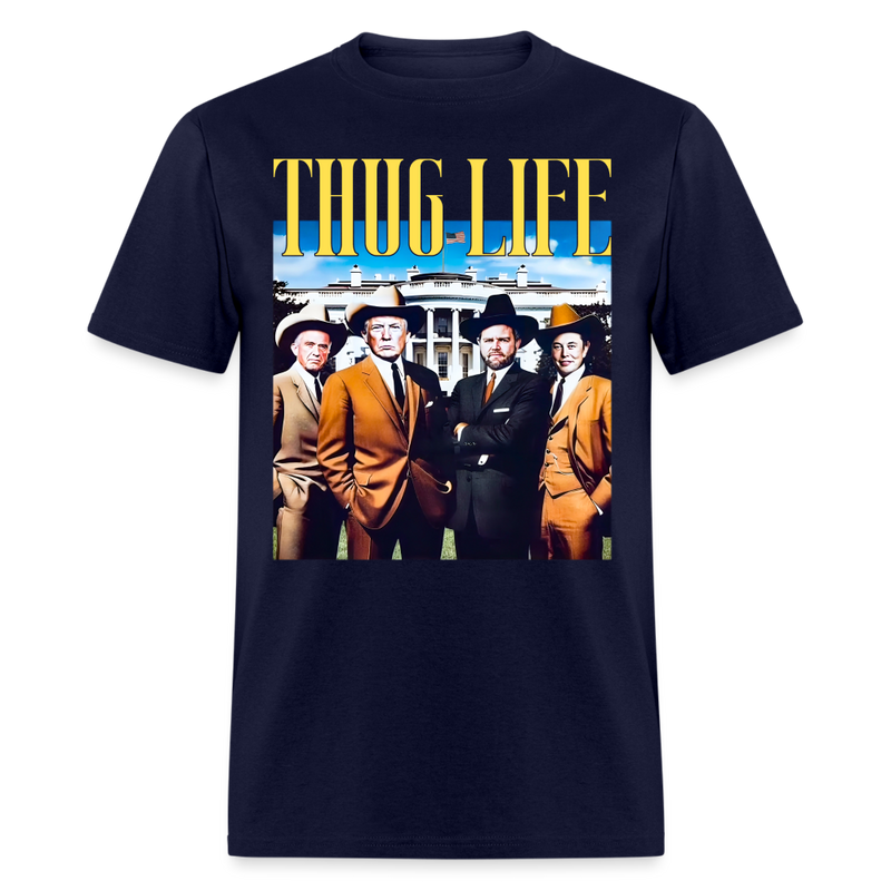 Thug Life Trump T Shirt - navy