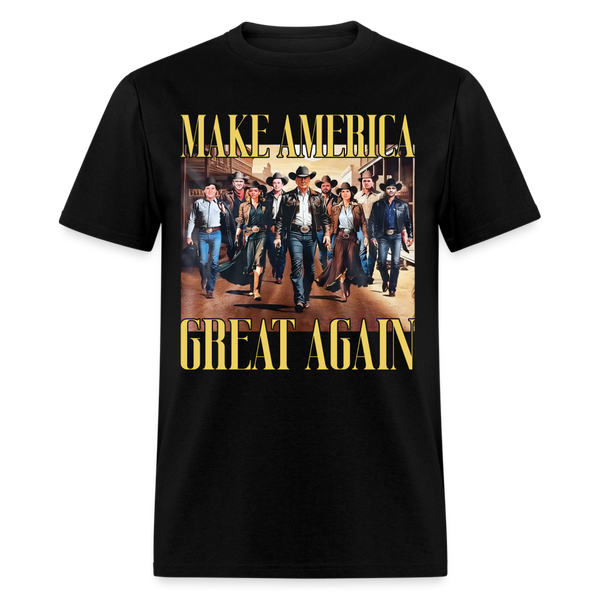 Make America Great Again Cowboy T Shirt - black