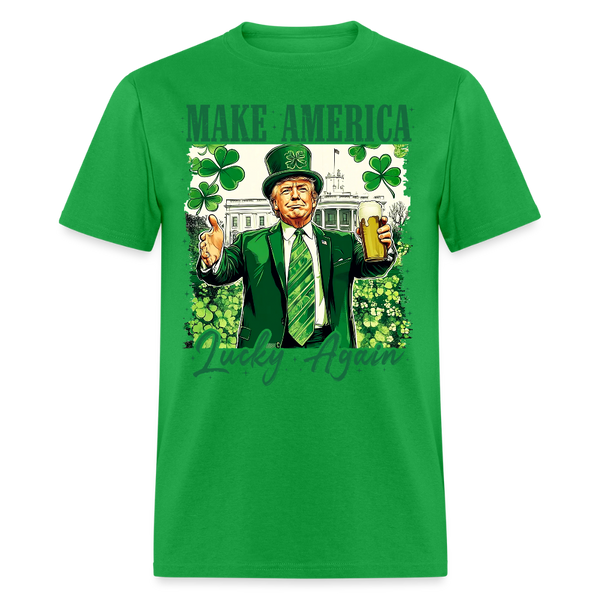 Make America Lucky Again T Shirt - bright green