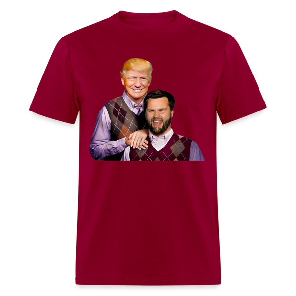 Trump Vance Brothers Funny Parody T Shirt - dark red