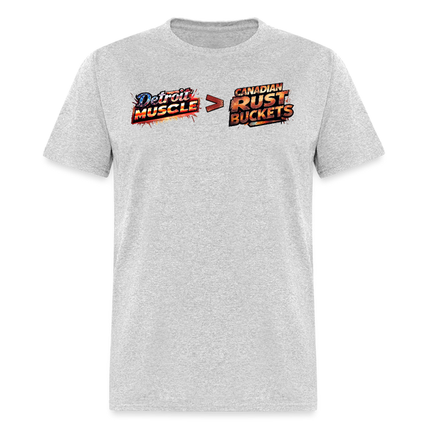 Detroit Muscle > Canadian Rust Buckets T Shirt - heather gray