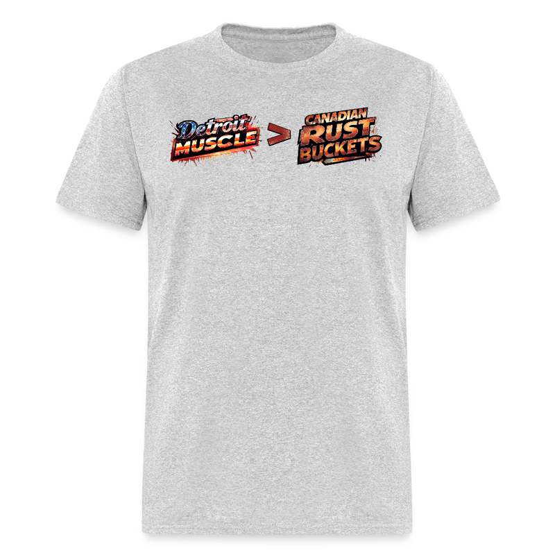 Detroit Muscle > Canadian Rust Buckets T Shirt - heather gray