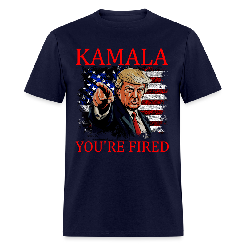 Kamala You're Fired T Shirt - navy