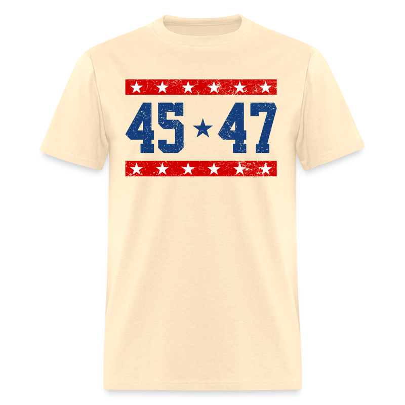 Vintage Donald Trump 45 & 47 President T Shirt - natural