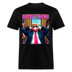 Trump Daddy's Home Pink Bubble Gum T Shirt - black