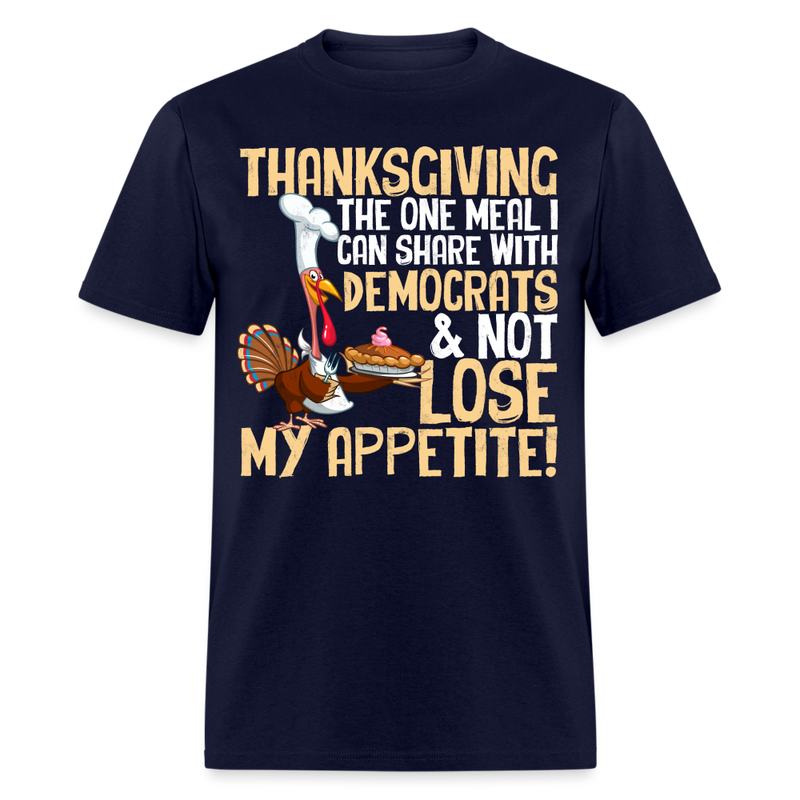 Thanksgiving The One Meal I Can Share T Shirt - navy