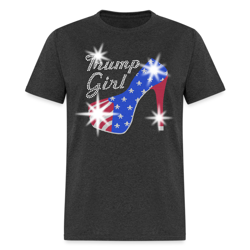 Trump Girl T Shirt - heather black