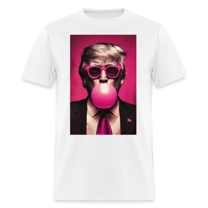 Bubble Gum Trump T Shirt - white