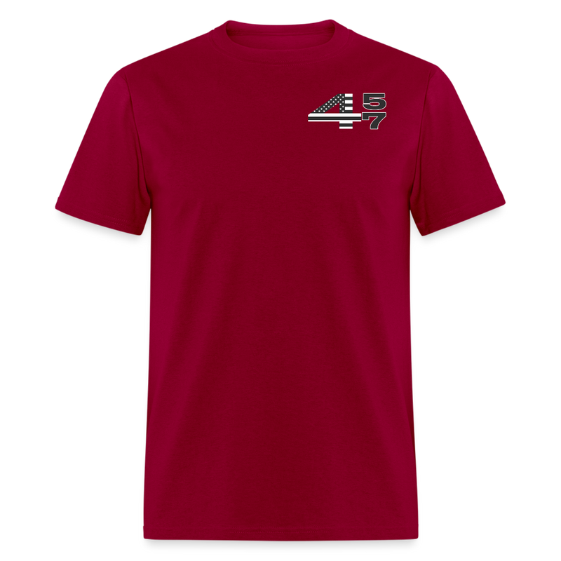 Trump 2024 45 47 We The People T Shirt - dark red