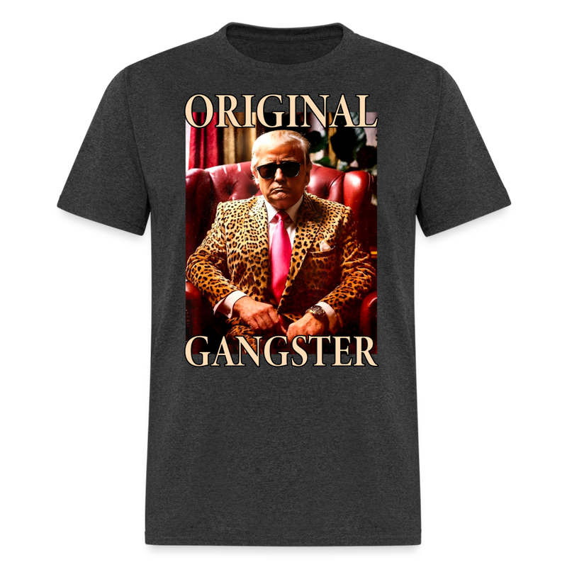 Trump Original Gangster T Shirt - heather black