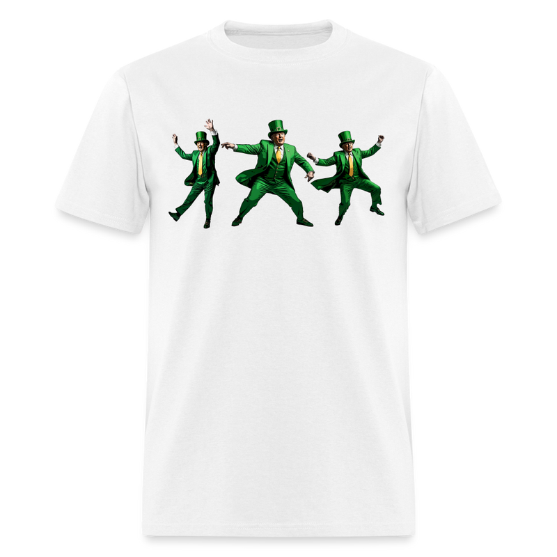 Trump Patrick's Day Dancing T Shirt - white