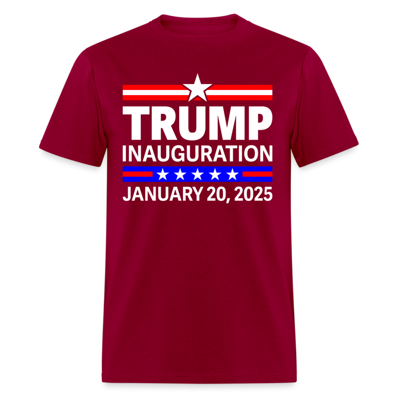 Trump Inauguration January 20 2025 T Shirt - 2 - dark red