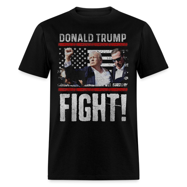 Trump Fight Fight Fight 2 T Shirt - black