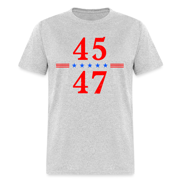 45 47 Trump T Shirt - heather gray