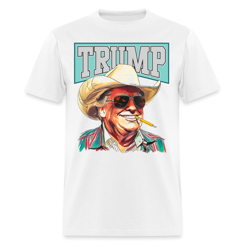 Trump Cowboy T Shirt - white