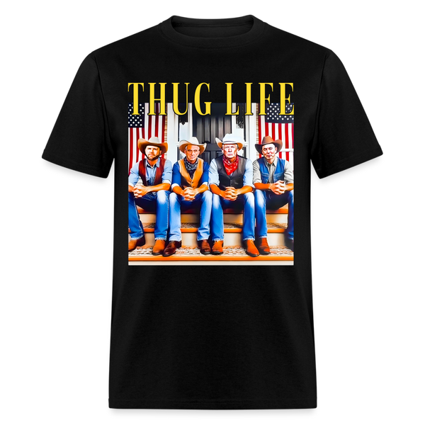 Thug Life Cowboy T-Shirt - black