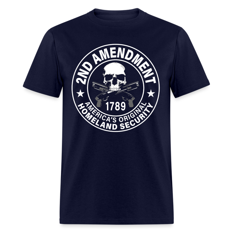 2nd Amendment 1789 T Shirt - navy