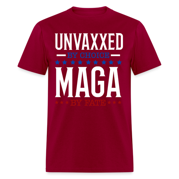 Unvaxxed By Choice T Shirt - dark red