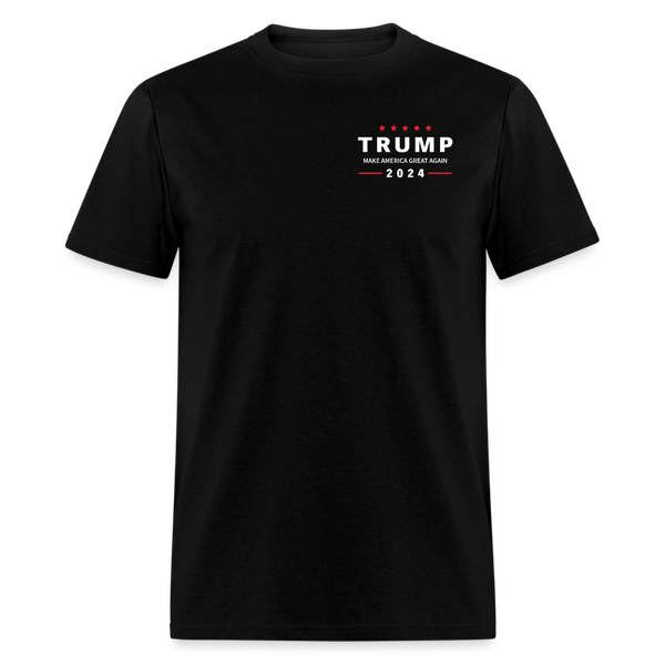 You Missed Twice Trump 2024 Double Sided T Shirt - black