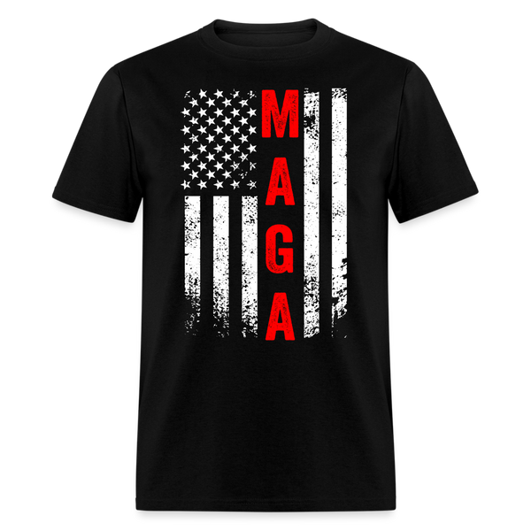 MAGA Flag Donald Trump T Shirt - black