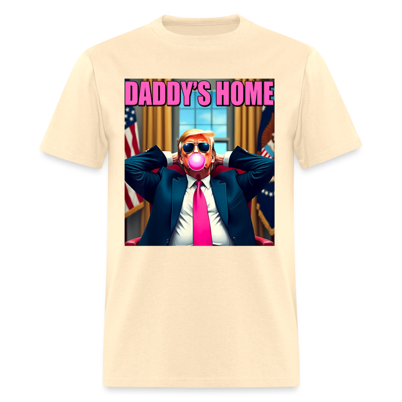 Trump Daddy's Home Pink Bubble Gum T Shirt - natural