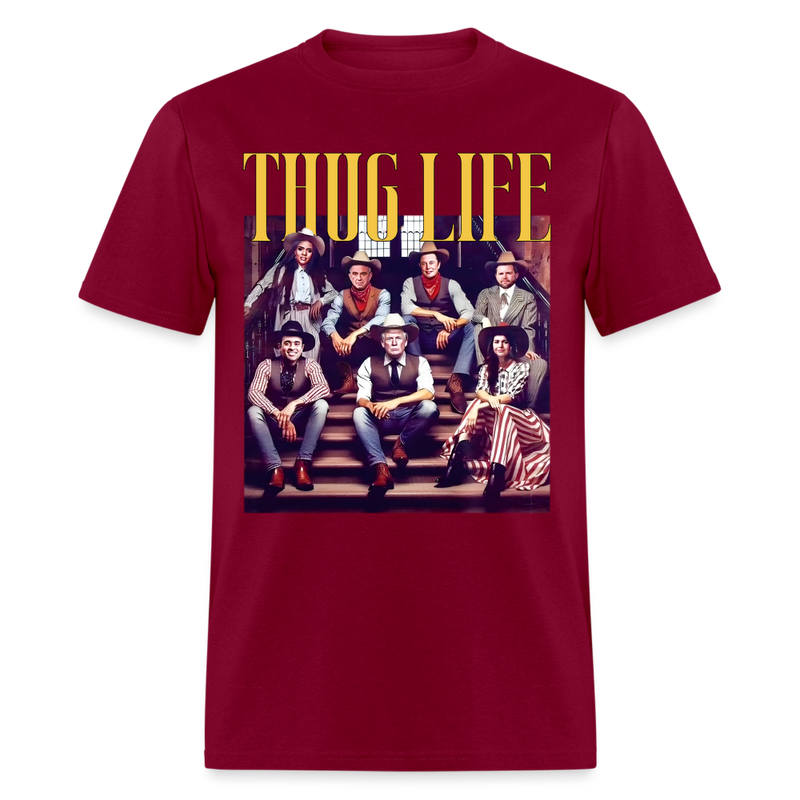 Thug Life Trump T Shirt - burgundy