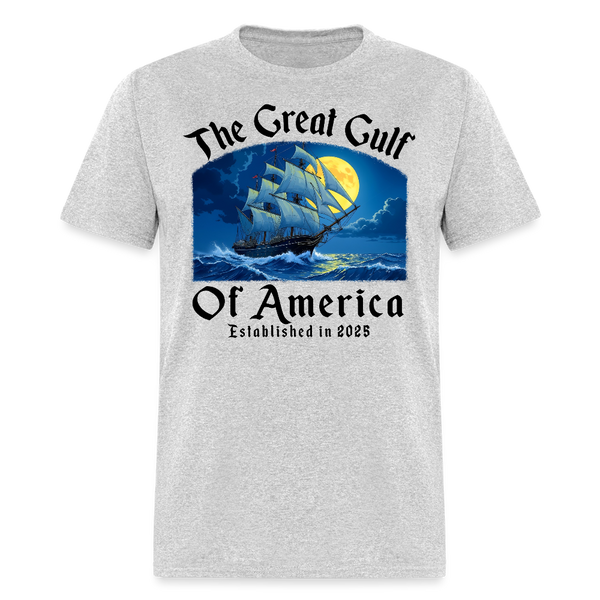 The Great Gulf Of America T Shirt - heather gray