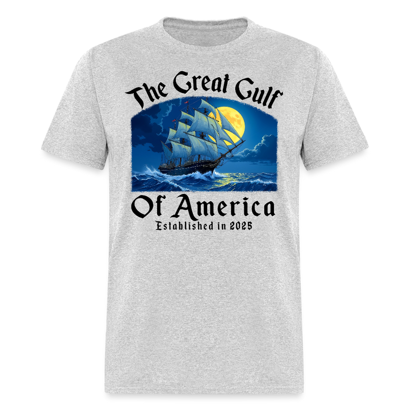 The Great Gulf Of America T Shirt - heather gray