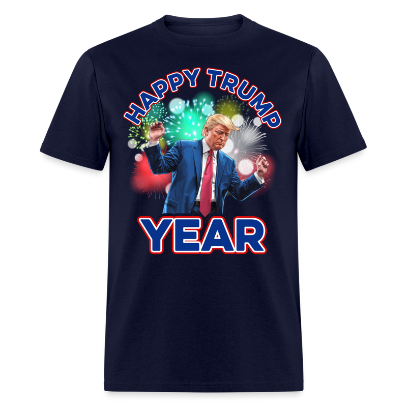 Happy Trump Year T Shirt - navy