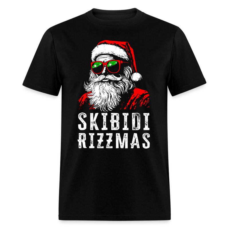 Skibidi Rizzmas T Shirt - black