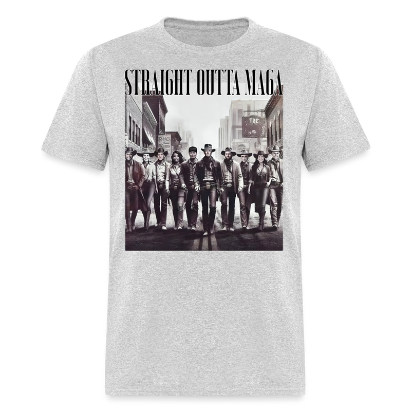 Straight Outta MAGA 2024 T Shirt - heather gray