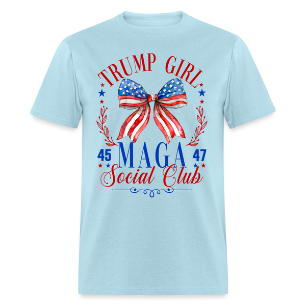 Trump Girl Maga T Shirt - powder blue