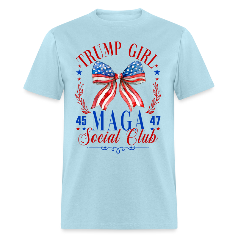 Trump Girl Maga T Shirt - powder blue